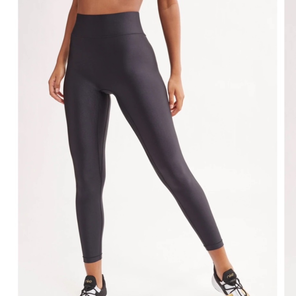 All access high waist, black shine pants